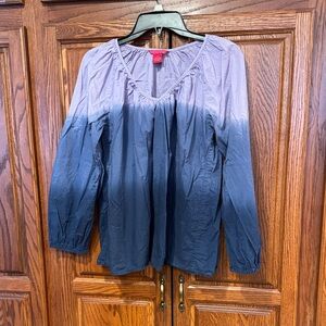 Sunny Leigh Purple and Blue Ombre Blouse